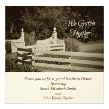 White Picket Fence Invitations