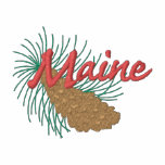 White Pine Cone and Tassel embroidered shirts