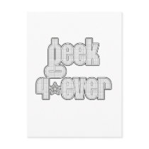 White Plaid Geek 4ever Postcards