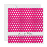 White Polka Dot Pattern invitations