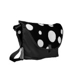 White Polka Dots Messenger Bag