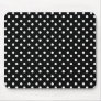 White Polka Dots Mousepad