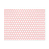 White Polka Dots on Pale Pink Post Card