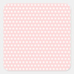 White Polka Dots on Pale Pink Stickers