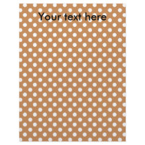 White polkadots on brown