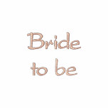 White polo with Embroidered bride to be embroidered shirts