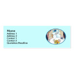 White Poodle Cupcake Tea Party Business Card