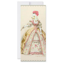 White Poodle Marie Antoinette French Fashion