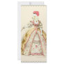 White Poodle Marie Antoinette French Fashion Custom Rack Cards