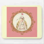 White Poodle Marie Antoinette Mouse Pad