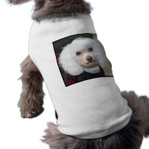 White Poodle Pet Tee
