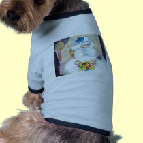 White Poodle Tea Party pet clothing