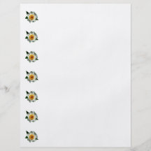 White Poppy in Sunshine Flyer Design