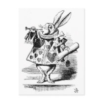 White Rabbit as Herald Postcard