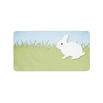 White Rabbit Blank Address Label