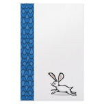 White Rabbit Blue Waves Stationary Stationery Paper