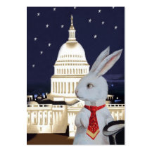 White Rabbit in Rome and Paris - Two Sided Business Cards