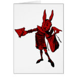 White Rabbit Messenger Inked Red Fill Card