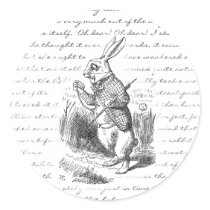 White Rabbit - Oh Dear! Oh Dear! I shall be Late! Sticker