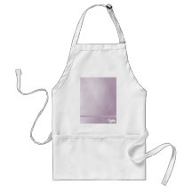 White Rabbit on Lilac Background Apron