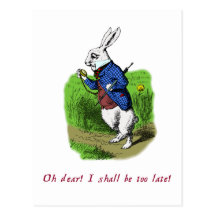 White Rabbit Post Cards