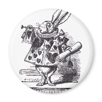 White Rabbit Trumpet magnets