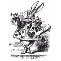 White Rabbit Trumpet t-shirts