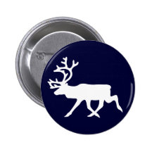 White Reindeer Pin