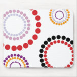 white ripple print mouse pads
