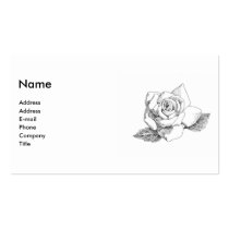 White Rose Business Card business cards