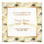 White Rose Elegance - Shower Custom Invitation