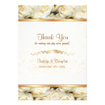 White Rose Elegance - Thank you Custom Invitation