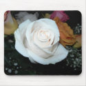 White Rose Mousepad