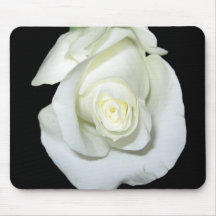 White Rose Mousepad