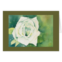 White Rose Notecard