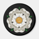 White Rose of York Fridge Magnet