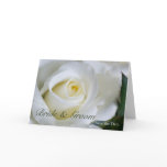 White Rose • Save the Date Card