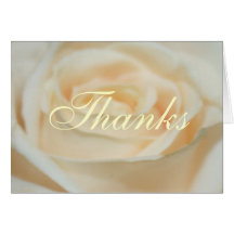 White Rose Thank You Notes Card