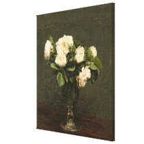 White Roses, 1875 (oil on canvas) canvas prints