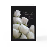 White Roses Bouquet Thank You card
