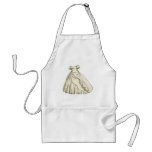 White Roses Bride Aprons