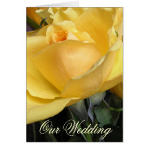 White Roses Wedding Invitation Cards