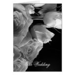White Roses Wedding Invitation cards