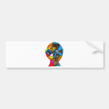 White - Royce R Bumper Stickers