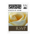 White RSVP Rose postage