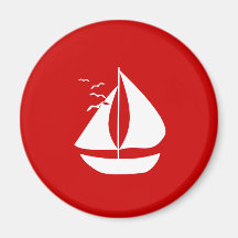 White Sails Refrigerator Magnets