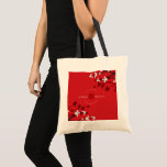 White Sakuras Chinese Wedding Custom Gift Tote Bag