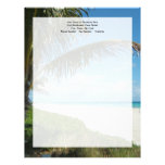 White Sand Beach w/Palm Custom Letterhead