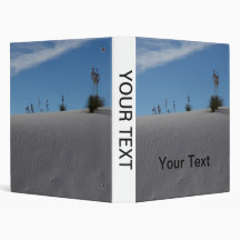 White Sand Dune 3 Ring Binder