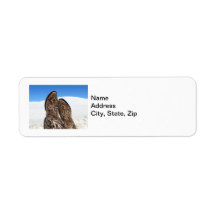 White Sands Desert Return Address Label